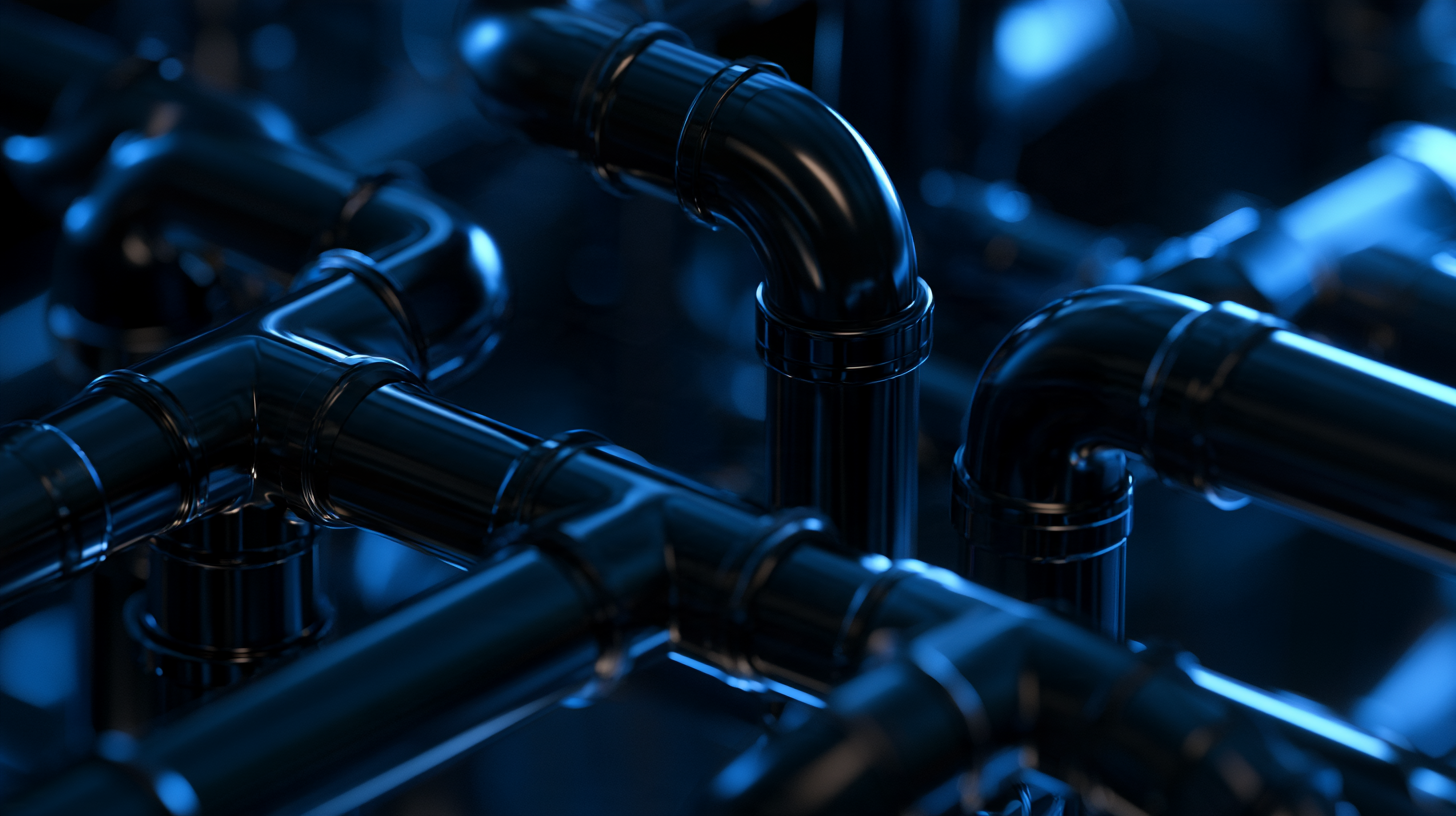 An abstract image of plumbing associated with the topic