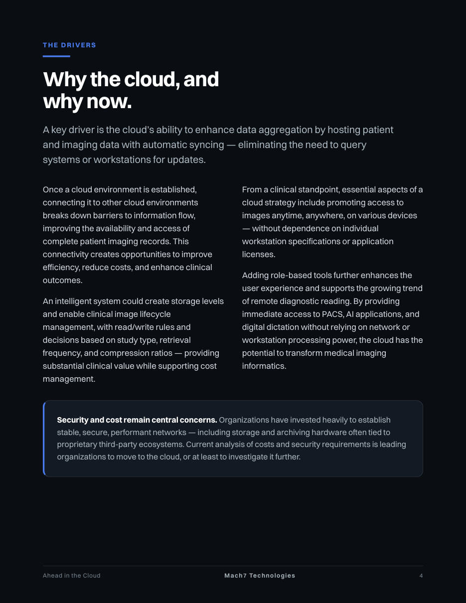 Ahead in the Cloud, page 4: Why the cloud, and why now